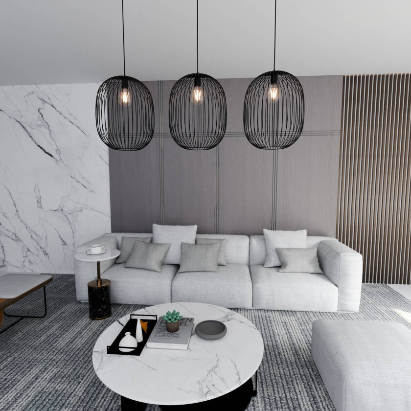 Hengelampe Maia, burform, 3 lyskilder