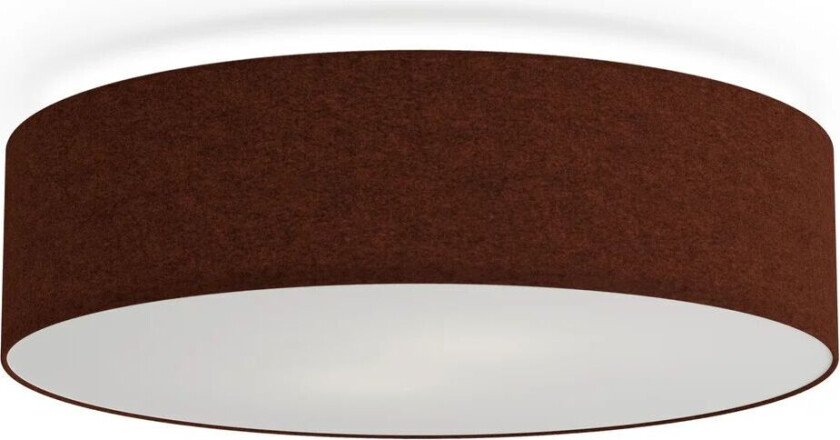 Soft takplafond Ø 44 cm Rustrød ull
