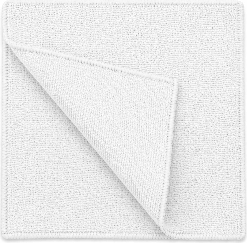 40x40 cm mikrofiberklud hvit 10 stk