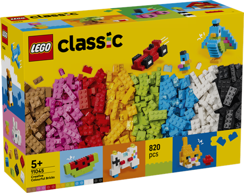 Classic 11045 Kreativitetssett med fargerike klosser