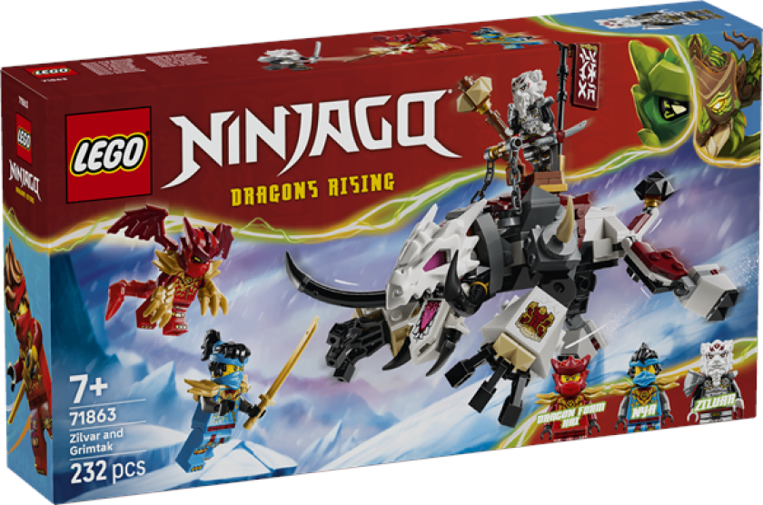 Ninjago 71863 Zilvar med monsterdragen Grimtak