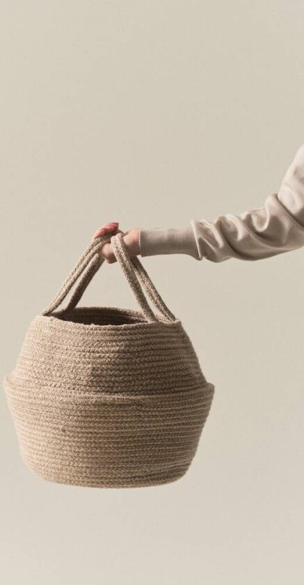 oppbevaringskurv diameter 26 cm Naturhvit