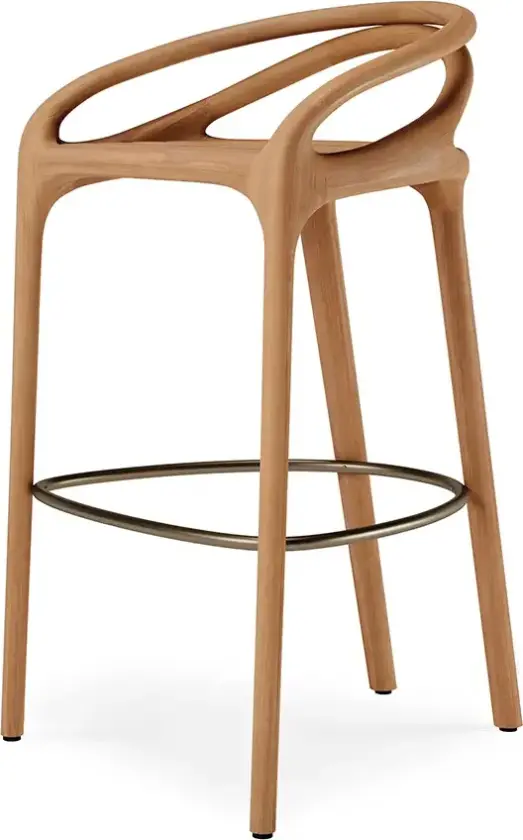 Aleta barstol teak