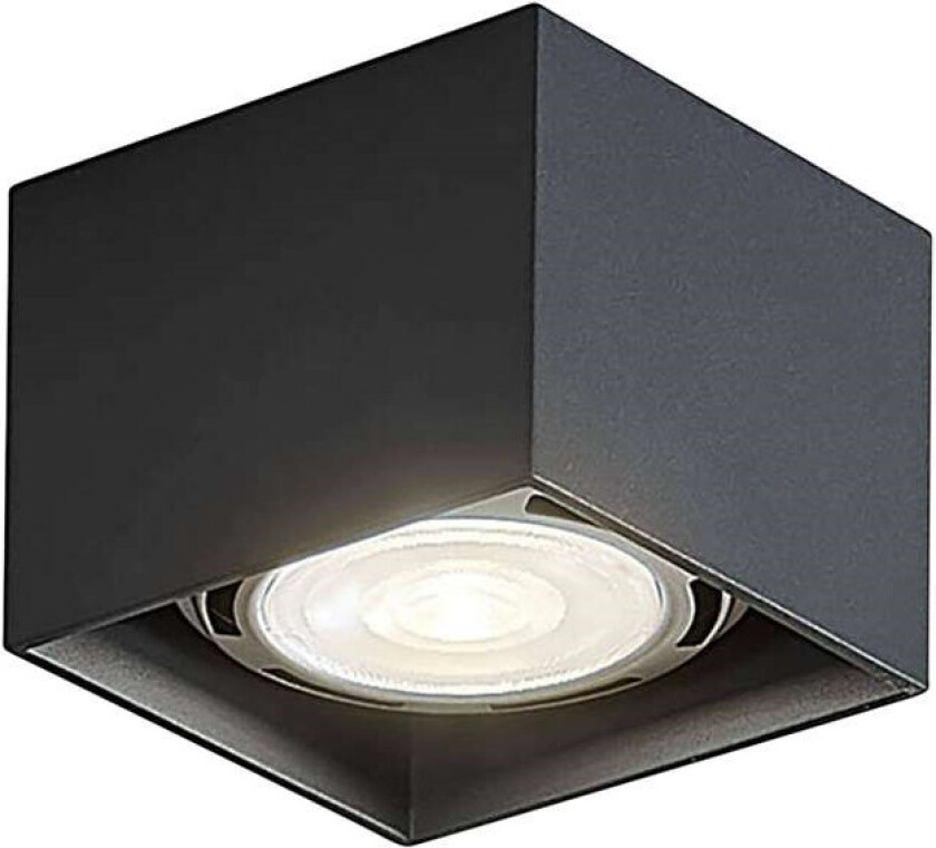 Takspot Mabel, kantet, mørkegrå