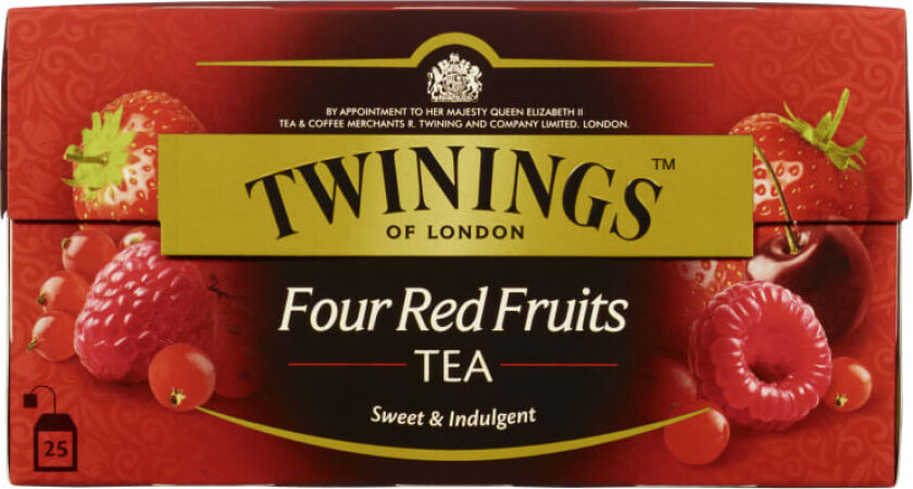 Twinings 4 Røde Frukter 25 poser