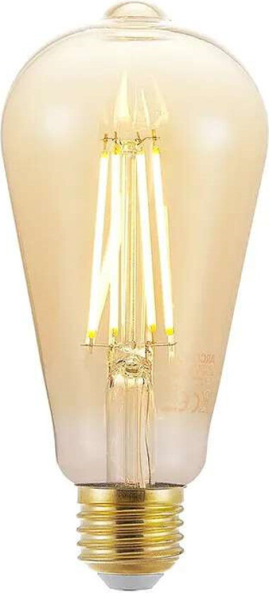 LED-pære E27 ST64 6,5W 2 500K rav 3-step-dimmer