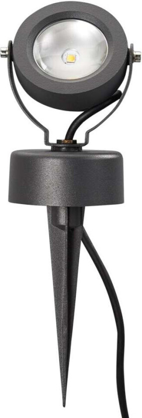 Utendørs Gavin LED-spotlys i grafittgrå, 1 x 7 W