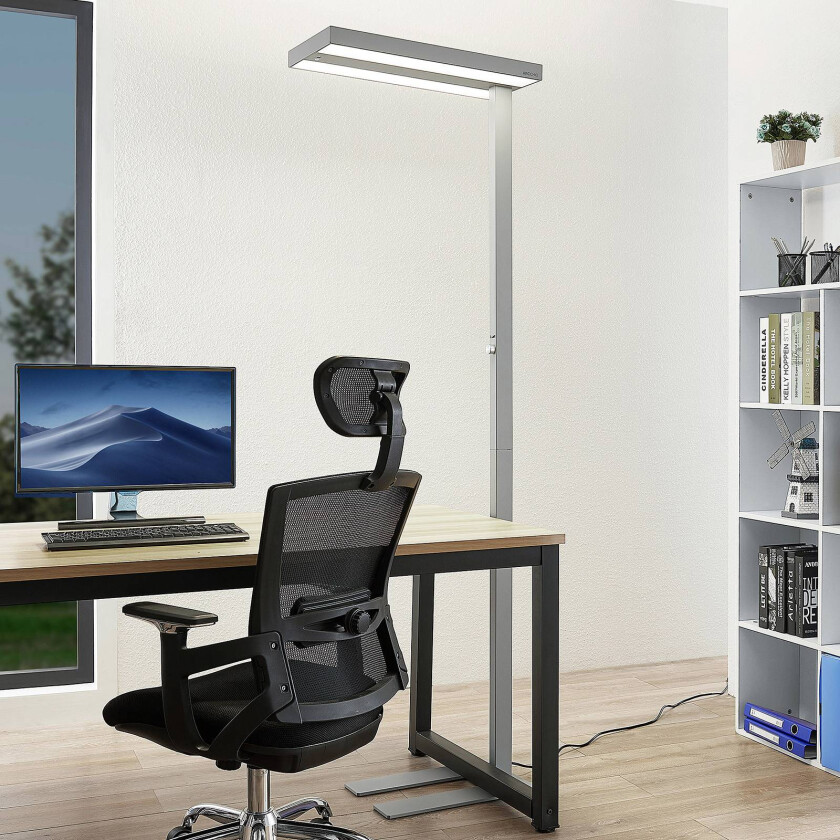 Logan Pro LED-gulvlampe sensor 4 000 K dim sølv