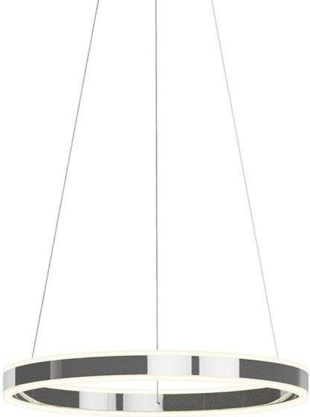 LED-pendellampe Lyani i krom, dimbar, 50 cm