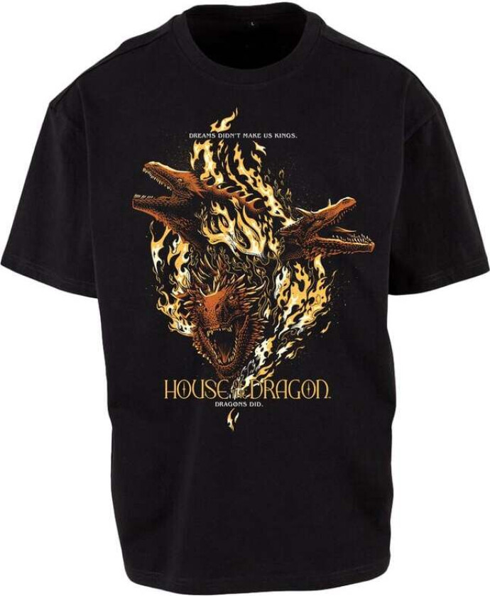 T-skjorte - House Of The Dragon - Dreams didn't make us Kings - M til 3XL - Herrer - svart