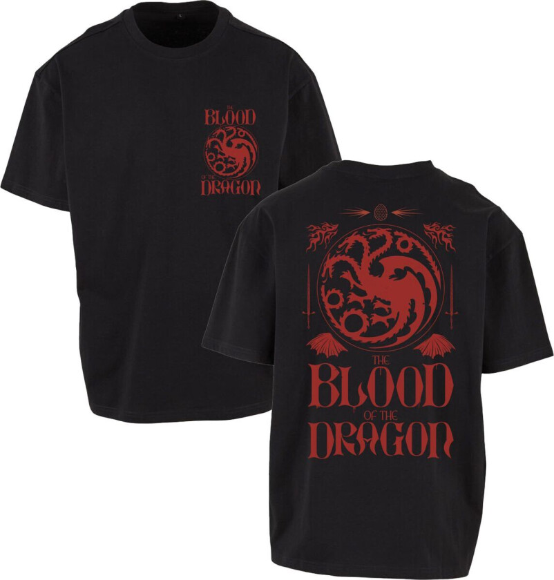 T-skjorte - House of the Dragon - The Blood Of The Dragon - M til 3XL - Herrer - svart