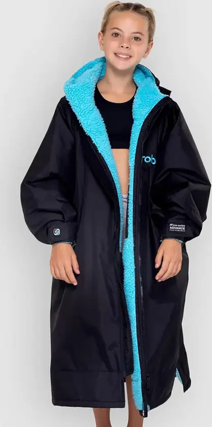 Advance Long Sleeve Kids 5-9 Poncho svart