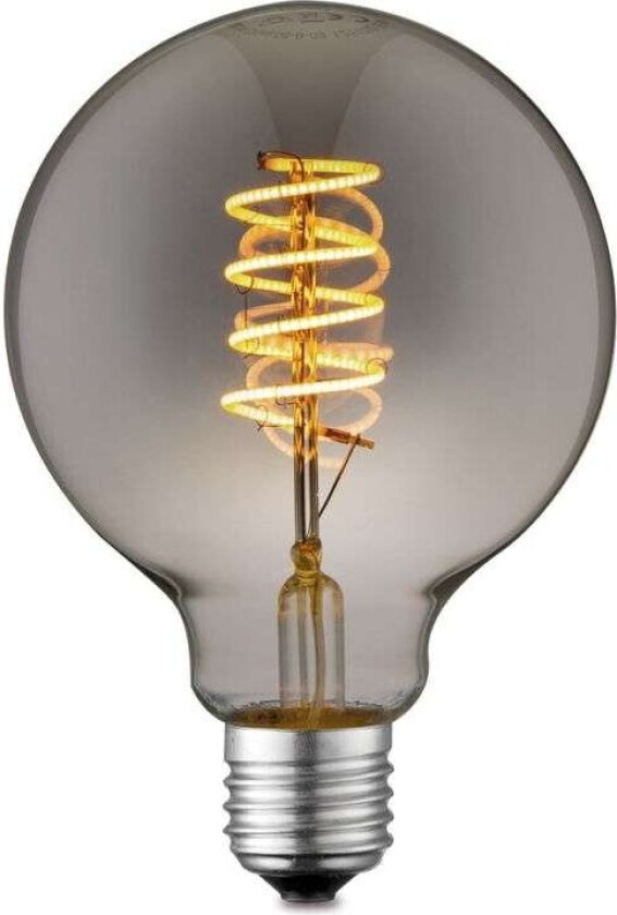 LED-pære E27 G95 4 W 1 800 K dimbar røyk