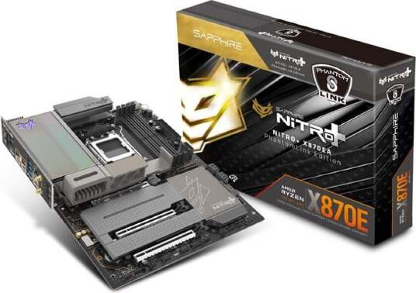 NITRO+ X870EA PhantomLink Hovedkort - AMD X870E - AMD AM5 socket - DDR5 RAM - ATX