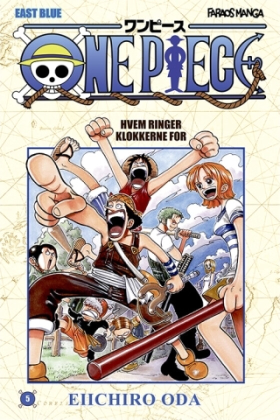 One Piece 5 (sampakke: kolli a 4 stk.) | Eiichiro Oda | Språk: Dansk
