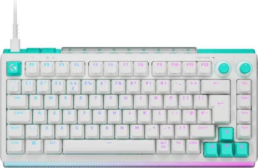 G512 X 75 gamingtastatur (hvit)