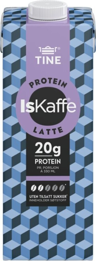Iskaffe Latte ® IsKaffe Protein Latte gir deg både oppkvikking og 20 g protein. Nå i 1L – ideell for hjemmebruk når du ønsker en smakfull og proteinrik iskaffe i hverdagen