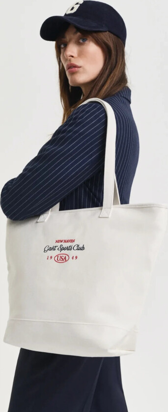 Cotton Canvas Tote Bag - Cream - ONE SIZE