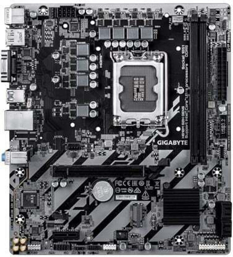 H810M S2H GEN5 - motherboard - micro ATX - LGA1851 Socket - H810 Hovedkort - Intel H810 - Intel LGA1851 socket - DDR5 RAM - Micro-ATX