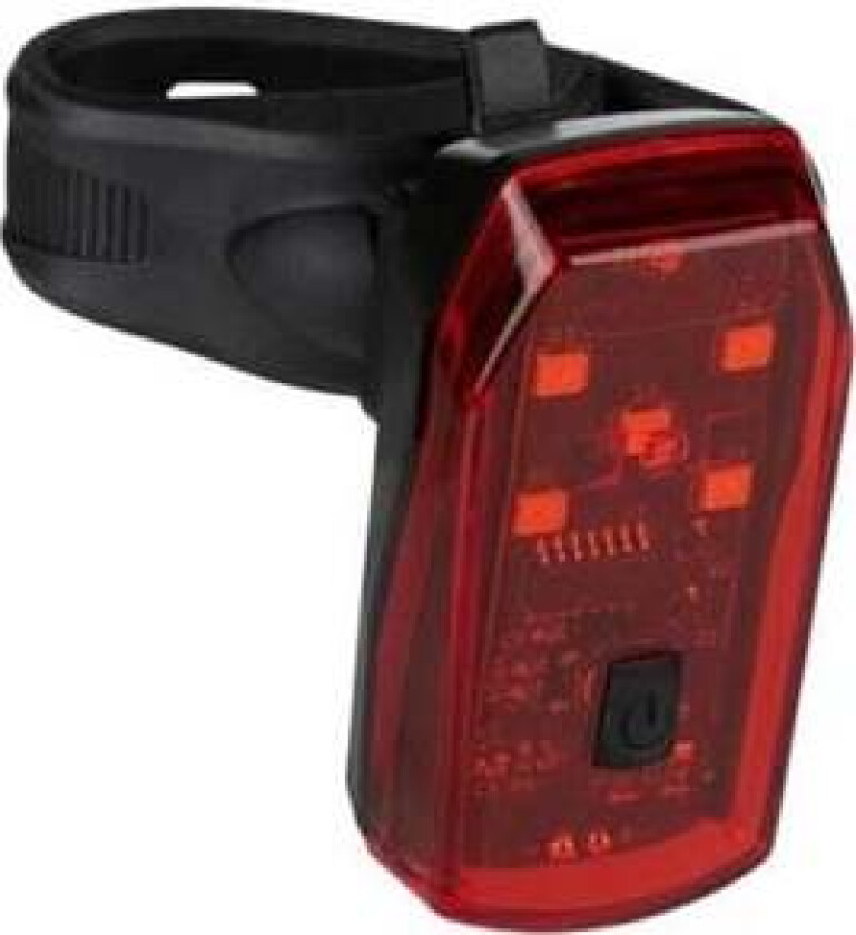 Rear bike light with 5 LEDs and STOP function K-Mark