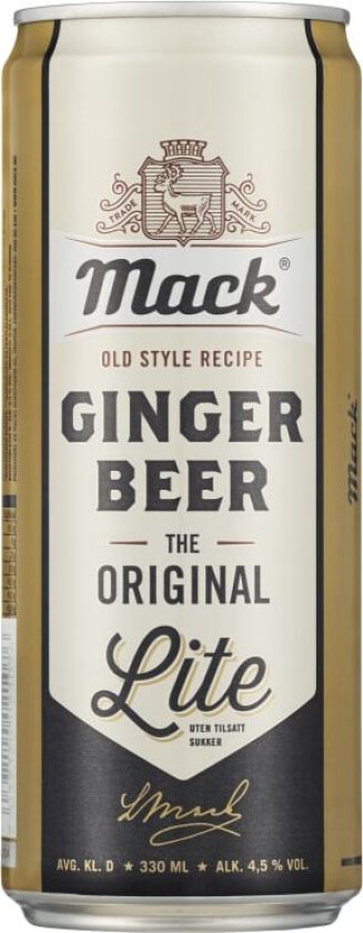 Mack Ginger Beer Lite 0,33l boks