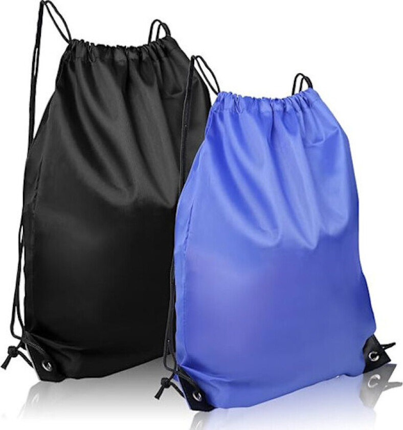Bilde av 2 stk sett, PE Gym Bag, Snøre Svømmebag Treningsbag Personlig Bag, Egnet for Sport, Skole, Reise og Diverse Andre Aktiviteter