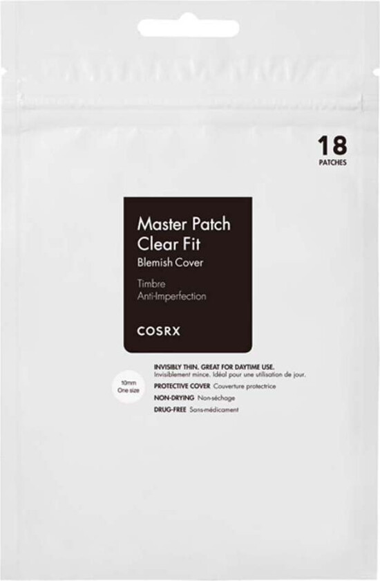 Clear Fit Master Patch, 18 stk