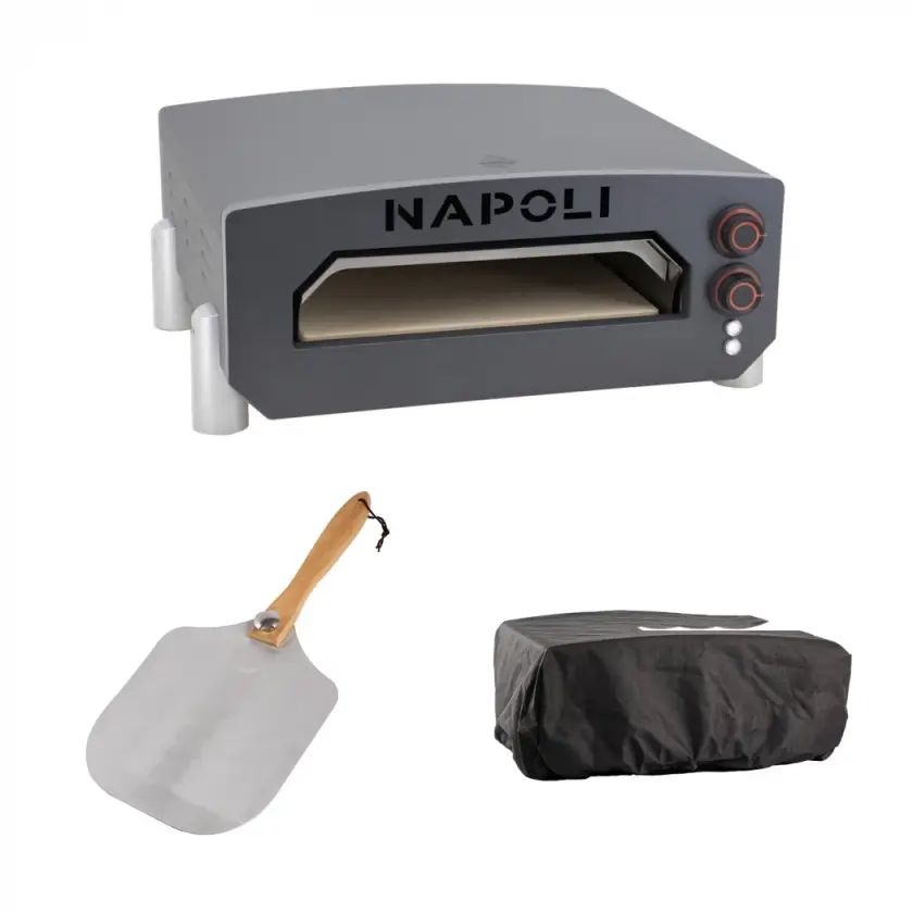 NAPOLI Elektrisk Pizzaovnspakke
- Napoli 
- Farge: Antrasitt 
- Størrelse: 57,4 cm x 23 cm x 47 cm