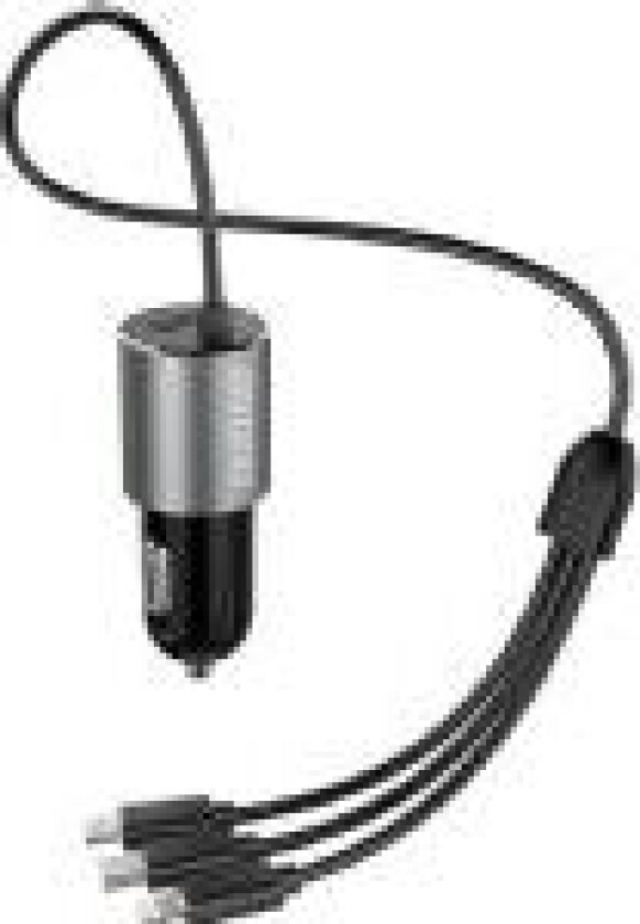 R5ProN car adapter 17Watt Lightning/USB-C/USB Micro 1m