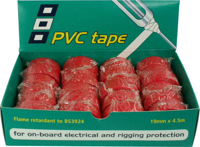 Bilde av PSP Elektrikertape 24 stk - rød - 19 mm - 4,5 m