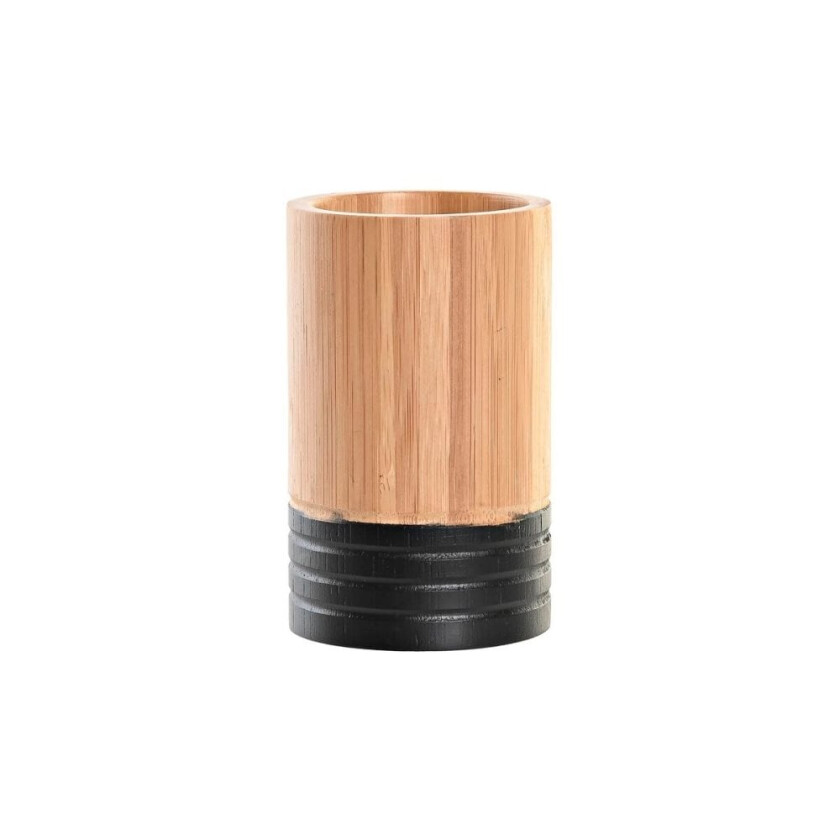 Tannbørsteholder DKD Home Decor Bambus 7 x 7 x 11 cm