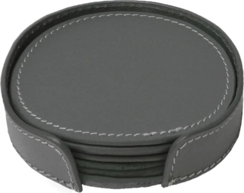 glassunderlag 6-pakn. mørk grå