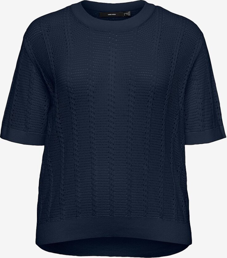 Pullover vmcLux Light SS O-neck - Blå