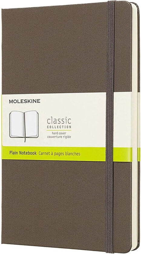 Notatbok Hard L Blank Earth Brown