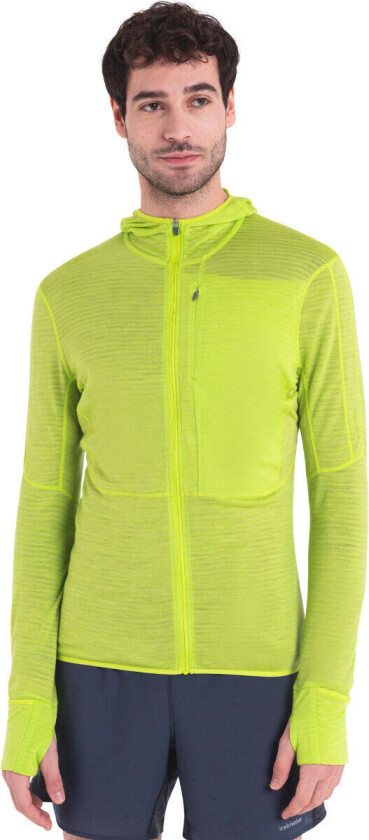 Men's Merino 200 Realfleece™ Descender Long Sleeve Zip Hoodie Hyper S, Hyper