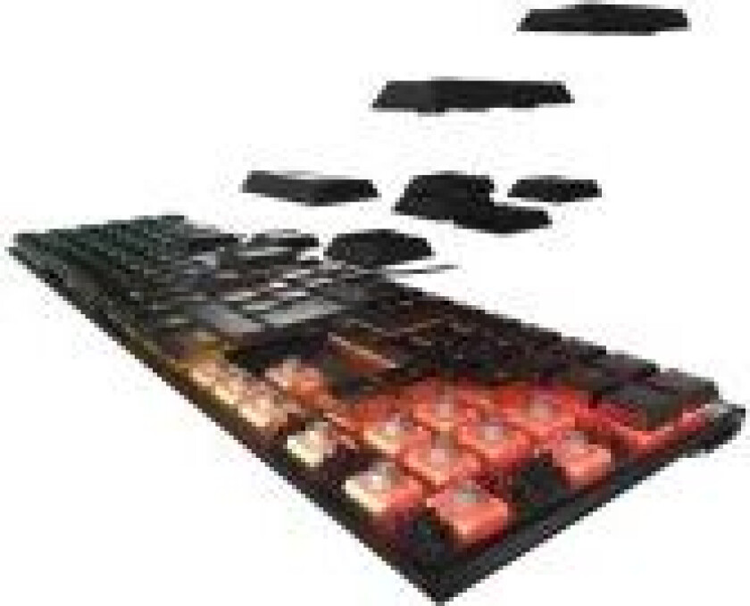 MX 10.0N RGB - Tastatur - bakgrunnsbelyst - USB - US International - tastsvitsj: MX Low Profile RGB Speed - svart