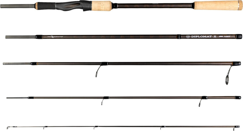 Diplomat X 90ml 5-20g 5pc Spin, spinnstang STD