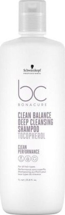 Schwarzkopf Professional BC Bonacure Clean Balance Deep Cleansing Shampoo Tocopherol 1000 ml