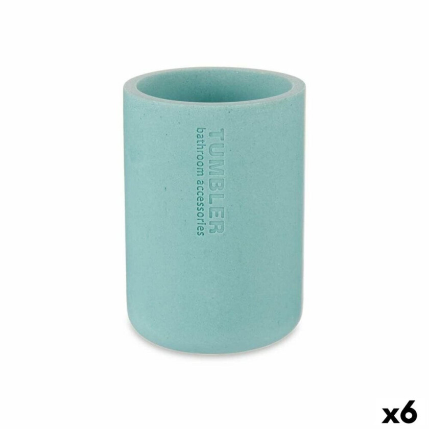 Tannbørsteholder Blue Resin 7,8 x 10,5 x 7,8 cm (6 enheter)