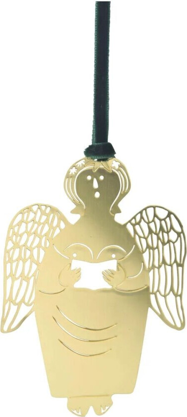Stig L Gingerbread Angel juletrepynt Gull
