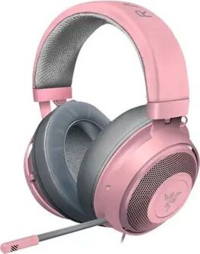 Kraken Wired Gaming Headset Hodesett 3,5 Mm Jakk Stereo Grå, Rosa