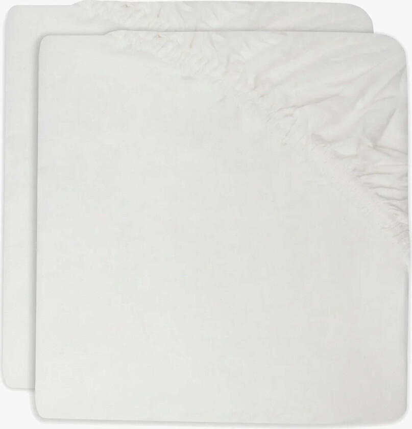 Stretchlaken 2-Pakk 40x80, Ivory - Laken - Bomull