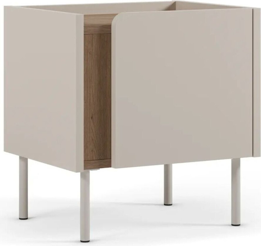 Lomar Nattbord 45,5x47,8x35 cm - Naturlig eik sandstein