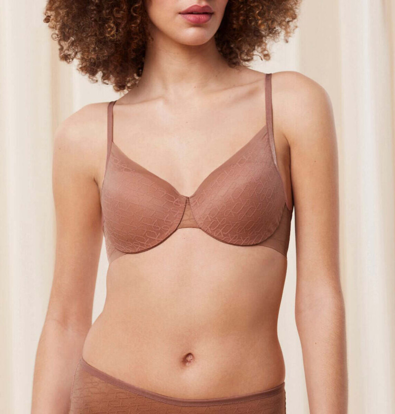 Signature Sheer WHP BH med bøyle, brun, Størrelse: 90E, Kvinner