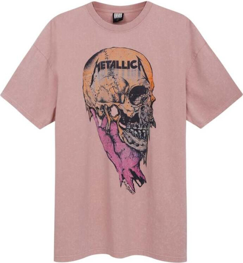Metallica T-skjorte - Amplified Collection - Sad But True - XS til 3XL - Herrer - lyserosa