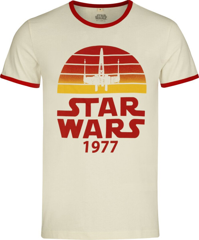 Disney T-skjorte - Logo - M til XXL - Herrer - antikk hvit