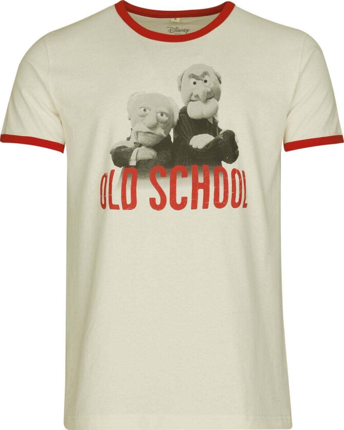 T-skjorte - Waldorf & Statler - Old School - M til 3XL - Herrer - antikk hvit