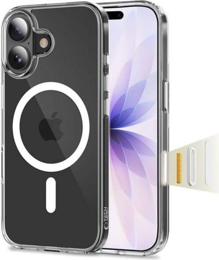 Flexair Hybrid CC MagSafe Case for iPhone 17 - Clear