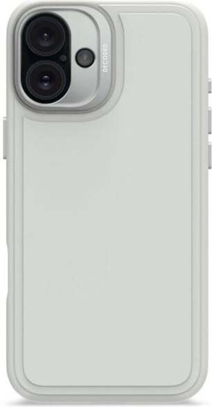 AntiMicrobial Silicone StacksBackcover for iPhone 16 Plus Stone Grey (Cl