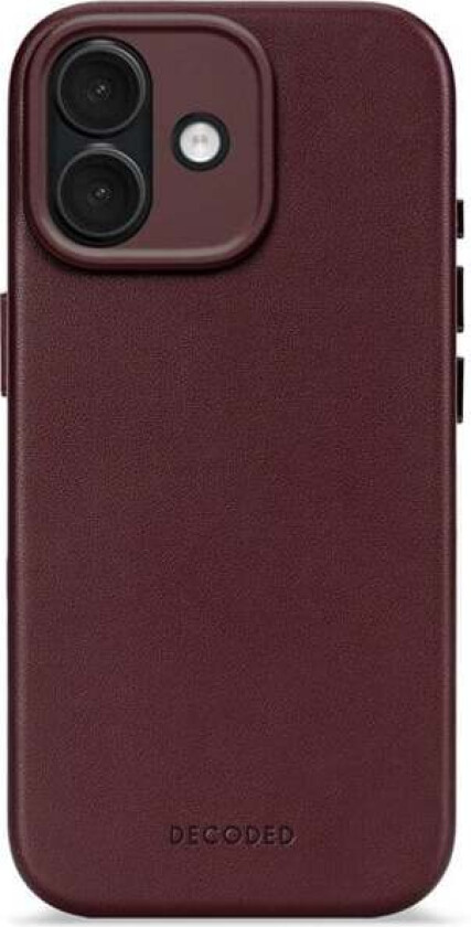 Leather Backcover for iPhone 17 - Dark Ruby
